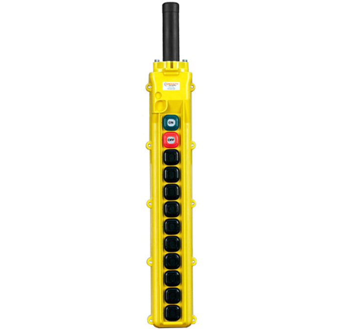 80 Series 12-button Pendant with ten single-speed switches with momentary on/off