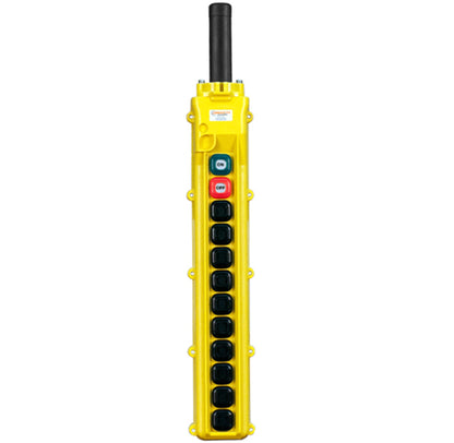 80 Series 12-button Pendant with ten two-speed switches with maintained on/off