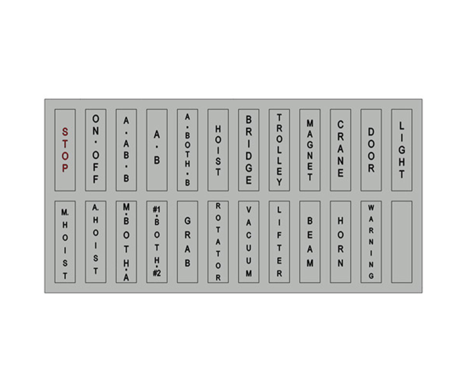 80 Series Pendant Vertical Legend Sheet