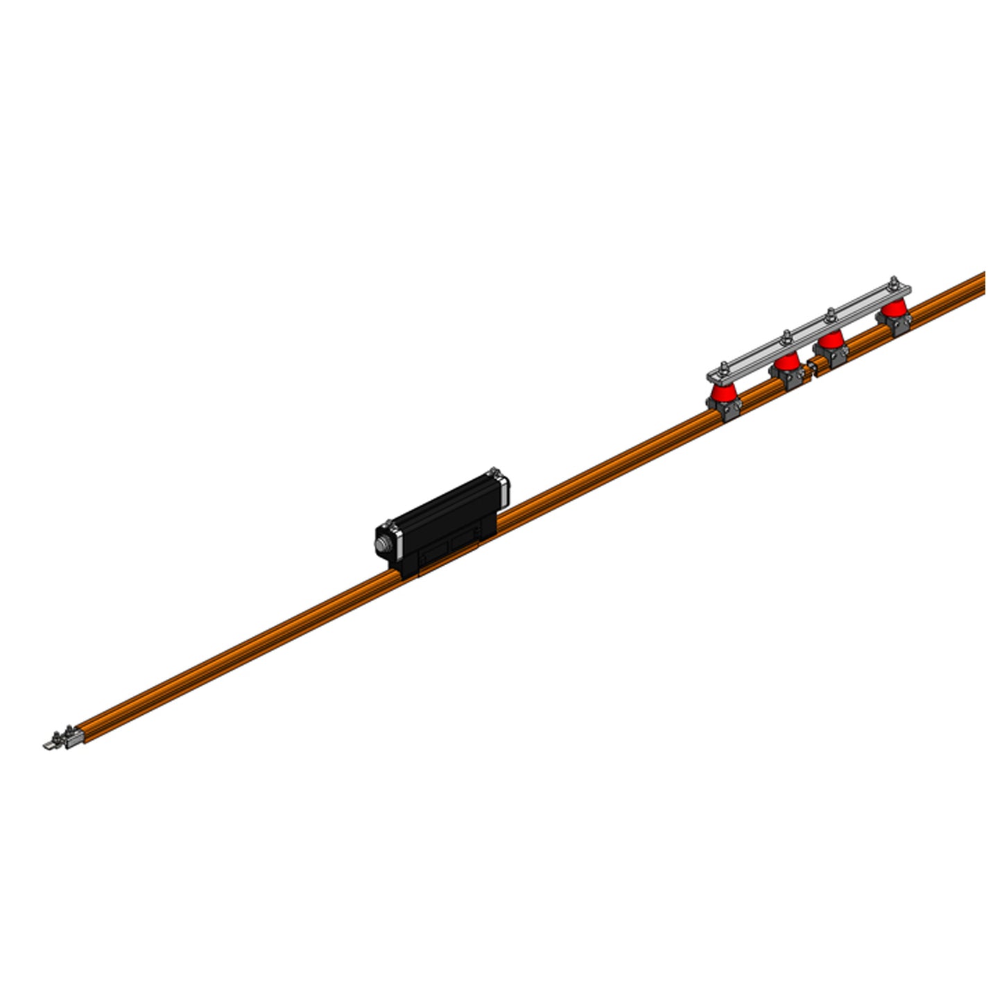 Safe-Lec 2 Power Interrupting Sections, 200A AL/SS, Orange PVC Cover