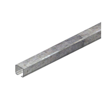 Standard Duty C-Track Festoon Track Channel, Galvanized, 10FT Length