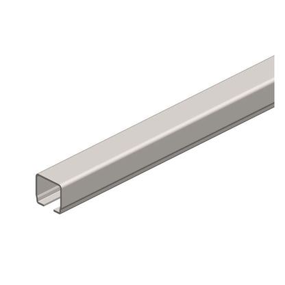 Standard Duty C-Track Festoon Track Channel, Stainless Steel, 10FT Length